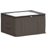 Boîte de rangement avec fenêtre transparente Gris Tissu intissé 631858631858