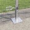 Clôture en fil soudé avec base en béton 25 x 1 m Argenté Maille 631860631860
