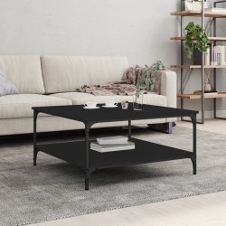 Table basse noir 80x80x40 cm bois d'ingénierie 631863631863