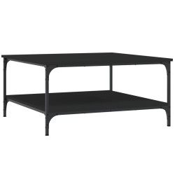Table basse noir 80x80x40 cm bois d'ingénierie 631863631863