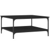 Table basse noir 80x80x40 cm bois d'ingénierie 631863631863