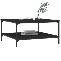 Table basse noir 80x80x40 cm bois d'ingénierie 631863631863