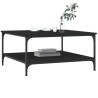 Table basse noir 80x80x40 cm bois d'ingénierie 631863631863