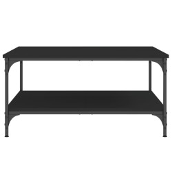 Table basse noir 80x80x40 cm bois d'ingénierie 631863631863