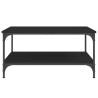 Table basse noir 80x80x40 cm bois d'ingénierie 631863631863