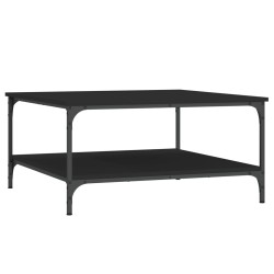 Table basse noir 80x80x40 cm bois d'ingénierie 631863631863