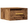 Table de chevet murale vieux bois 35x35x20 cm 631866631866