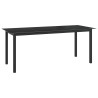 Table de jardin Noir 190x90x74 cm Aluminium et verre 631867631867