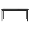 Table de jardin Noir 190x90x74 cm Aluminium et verre 631867631867