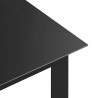 Table de jardin Noir 190x90x74 cm Aluminium et verre 631867631867