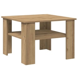 Table basse chêne artisanal 60x60x42cm bois d'ingénierie 631871631871