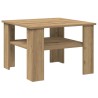 Table basse chêne artisanal 60x60x42cm bois d'ingénierie 631871631871