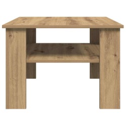 Table basse chêne artisanal 60x60x42cm bois d'ingénierie 631871631871