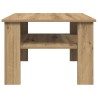 Table basse chêne artisanal 60x60x42cm bois d'ingénierie 631871631871