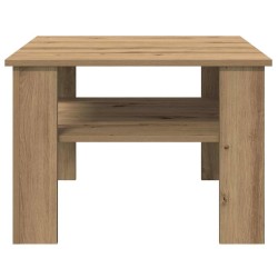 Table basse chêne artisanal 60x60x42cm bois d'ingénierie 631871631871