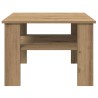 Table basse chêne artisanal 60x60x42cm bois d'ingénierie 631871631871