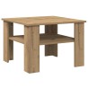 Table basse chêne artisanal 60x60x42cm bois d'ingénierie 631871631871