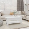 Table basse blanc 102x55x42 cm bois d'ingénierie 631878631878