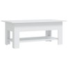 Table basse blanc 102x55x42 cm bois d'ingénierie 631878631878