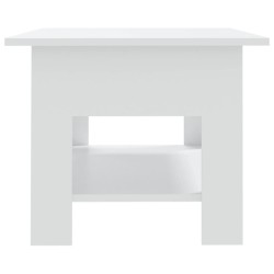 Table basse blanc 102x55x42 cm bois d'ingénierie 631878631878