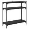 Table console Chêne noir 75 x 29 x 75 cm Bois d'ingénierie 631886631886