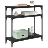 Table console Chêne noir 75 x 29 x 75 cm Bois d'ingénierie 631886631886