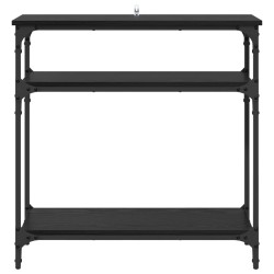 Table console Chêne noir 75 x 29 x 75 cm Bois d'ingénierie 631886631886