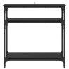 Table console Chêne noir 75 x 29 x 75 cm Bois d'ingénierie 631886631886