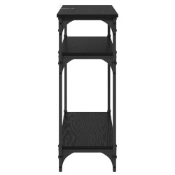 Table console Chêne noir 75 x 29 x 75 cm Bois d'ingénierie 631886631886