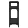 Table console Chêne noir 75 x 29 x 75 cm Bois d'ingénierie 631886631886