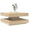 Table basse rotative à 360 degrés chêne sonoma 70x70x34,5 cm 631890631890