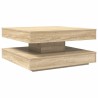 Table basse rotative à 360 degrés chêne sonoma 70x70x34,5 cm 631890631890