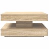 Table basse rotative à 360 degrés chêne sonoma 70x70x34,5 cm 631890631890