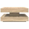 Table basse rotative à 360 degrés chêne sonoma 70x70x34,5 cm 631890631890