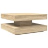 Table basse rotative à 360 degrés chêne sonoma 70x70x34,5 cm 631890631890