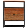 Table de chevet 40 x 30 x 50 cm Bois de récupération et acier 631892631892