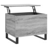 Table basse Sonoma gris 60x44,5x45 cm Bois d'ingénierie 631894631894