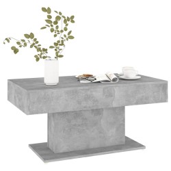 Table basse gris béton 96x50x45 cm bois d'ingénierie 631895631895