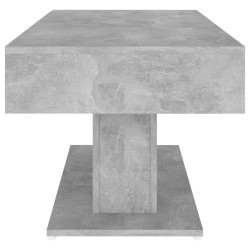 Table basse gris béton 96x50x45 cm bois d'ingénierie 631895631895