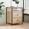 Table de chevet chêne sonoma 44x45x60 cm bois d'ingénierie 631903631903