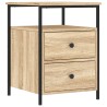 Table de chevet chêne sonoma 44x45x60 cm bois d'ingénierie 631903631903