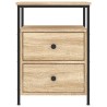 Table de chevet chêne sonoma 44x45x60 cm bois d'ingénierie 631903631903