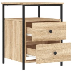 Table de chevet chêne sonoma 44x45x60 cm bois d'ingénierie 631903631903