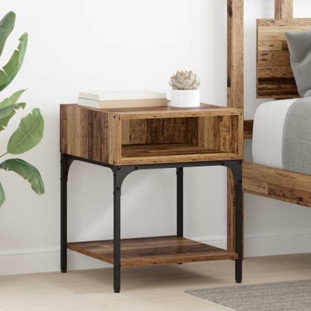 Table de chevet Bois ancien 40 x 40 x 50 cm Bois d'ingénierie 631904631904