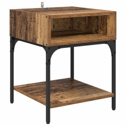 Table de chevet Bois ancien 40 x 40 x 50 cm Bois d'ingénierie 631904631904