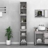 Armoire de bain sonoma gris 30x30x190 cm bois d'ingénierie 631914631914