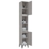Armoire de bain sonoma gris 30x30x190 cm bois d'ingénierie 631914631914