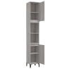Armoire de bain sonoma gris 30x30x190 cm bois d'ingénierie 631914631914