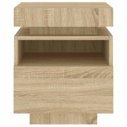 Armoire de chevet avec lumières LED chêne sonoma 40x39x48,5 cm 631915631915