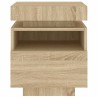 Armoire de chevet avec lumières LED chêne sonoma 40x39x48,5 cm 631915631915